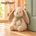 negblqav™ Bramble Bunny Weighted Door Stopper — Decorative Fabric Rabbit Doorstop for Interior Doors, Cozy Cottage Home Decor